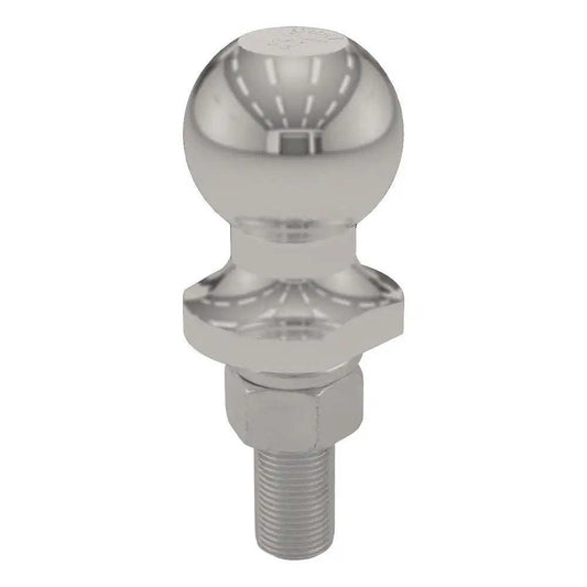 CURT 1-7/8" Trailer Ball - 3/4" x 2-1/8" Shank - 2,000 lb. Capacity - Stainless Steel - Skoutley Outdoors LLC