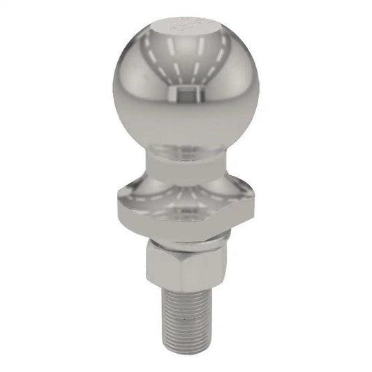 CURT 2" Trailer Ball - 3/4" x 2-1/8" Shank - 3,500 lb. - Stainless Steel - Skoutley Outdoors LLC