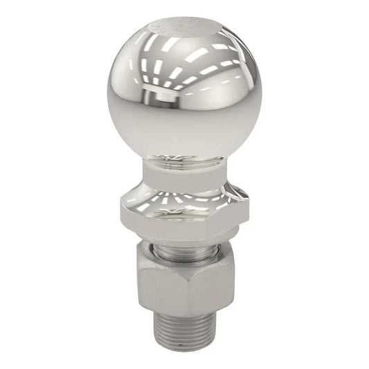 CURT 2-5/16" Trailer Ball - 1" x 2-1/8" Shank - 7,500 lbs - Stainless Steel - Skoutley Outdoors LLC