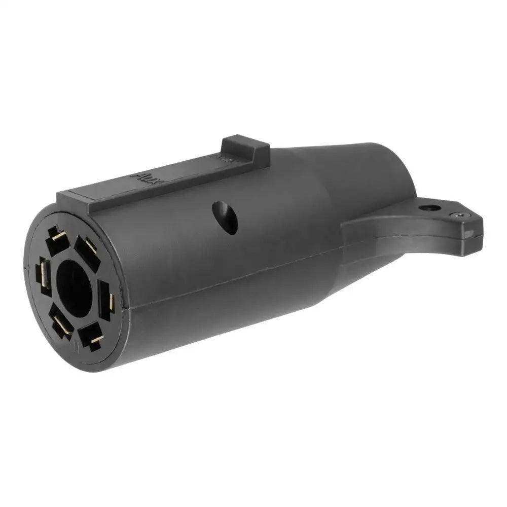 CURT Adapter - 7-Way RV Blade to 6-Way Round Trailer - Center Pin Auxiliary - Skoutley Outdoors LLC