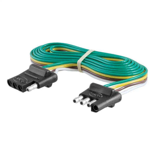CURT 4-Way Flat Connector Plug & Socket w/72” Wires - Skoutley Outdoors LLC