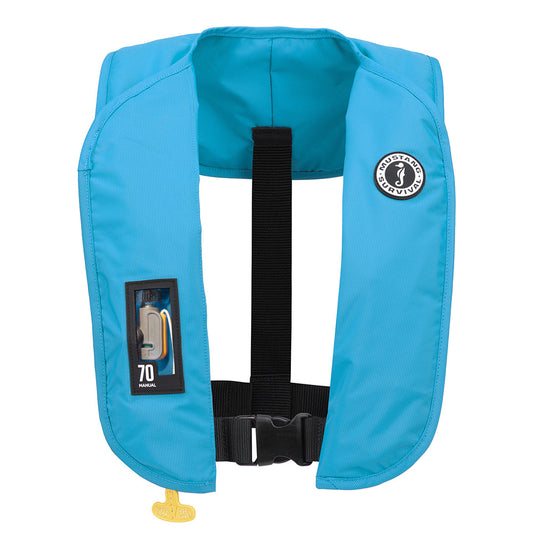 Mustang MIT 70 Manual Inflatable PFD - Azure (Blue) - Skoutley Outdoors LLC