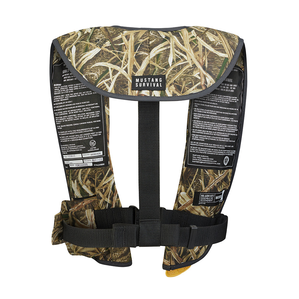 Mustang MIT 100 Convertible Inflatable PFD - Camo - Skoutley Outdoors LLC