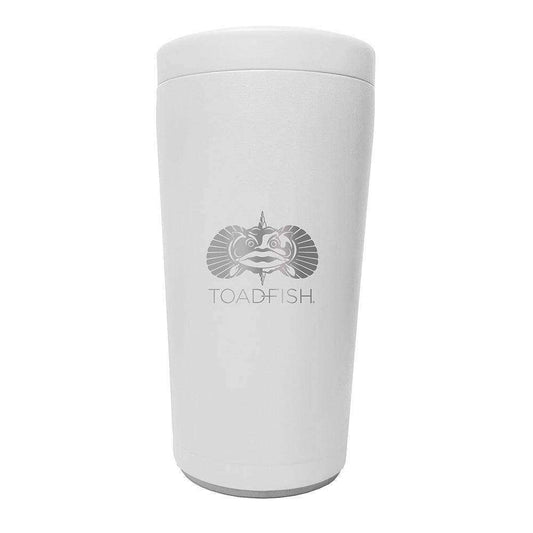 Toadfish Non-Tipping Can Cooler 2.0 - Universal Design - White - Skoutley Outdoors LLC