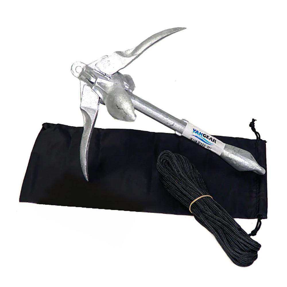 YakGear 3.3lb Grapnel Anchor Kit w/Storage Bag - Skoutley Outdoors LLC