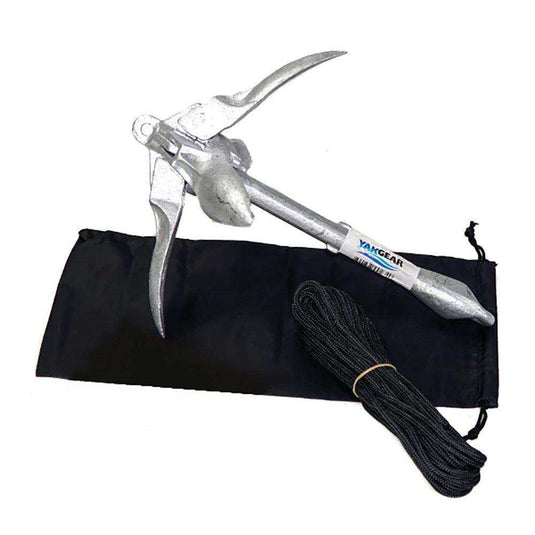 YakGear 3.3lb Grapnel Anchor Kit w/Storage Bag - Skoutley Outdoors LLC