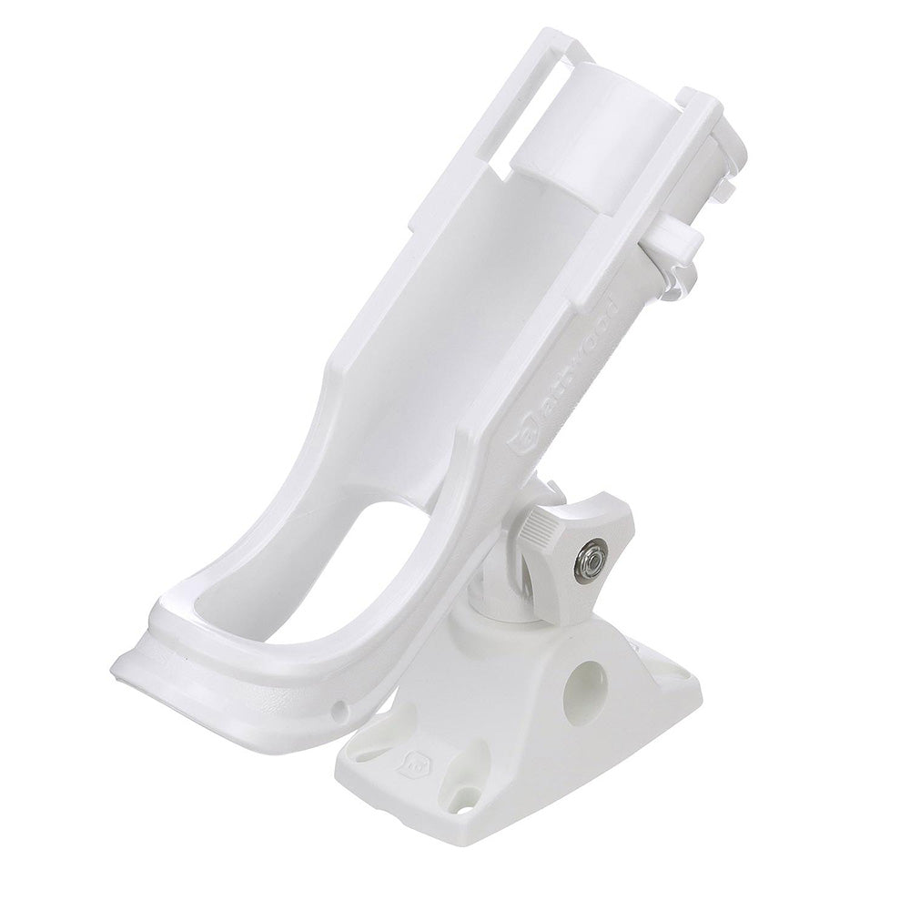 Attwood Heavy-Duty Adjustable Rod Holder w/Combo Mount - White - Skoutley Outdoors LLC