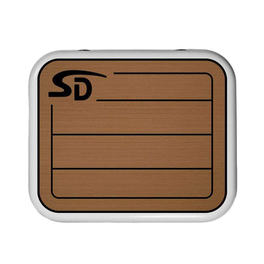 SeaDek YETI Roadie 24 Teak Cooler Pad - 6mm - Mocha/Black - Skoutley Outdoors LLC