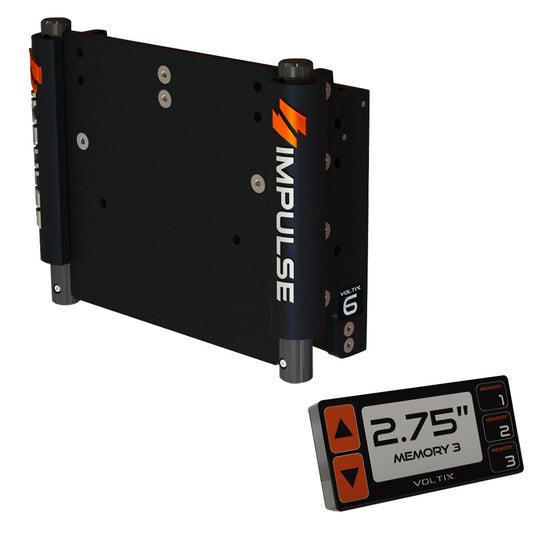 IMPULSE 6" Set Back Electric Jack Plate w/Smart Control - Black Anodized - Skoutley Outdoors LLC