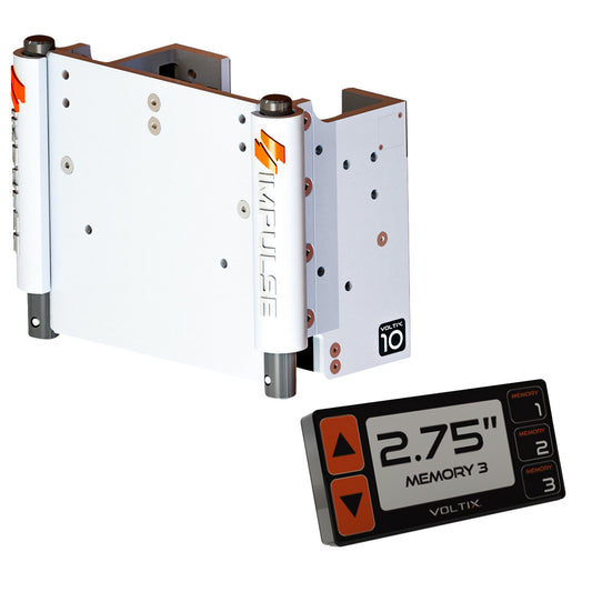 IMPULSE 10" Set Back Electric Jack Plate w/Smart Control - White Cerakote - Skoutley Outdoors LLC