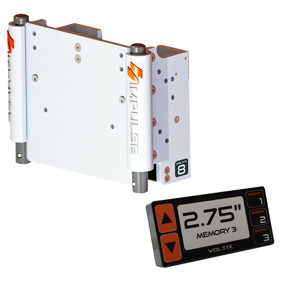 IMPULSE XL 8" Set Back Electric Jack Plate w/Smart Control - White Cerakote - Skoutley Outdoors LLC