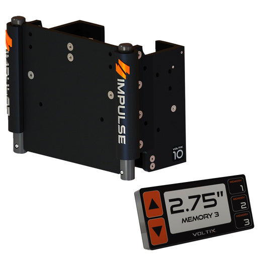 IMPULSE XL 10" Set Back Electric Jack Plate w/Smart Control - Black Anodized - Skoutley Outdoors LLC