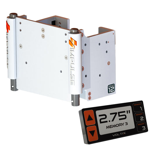 IMPULSE XL 12" Set Back Electric Jack Plate w/Smart Control - White Cerakote - Skoutley Outdoors LLC
