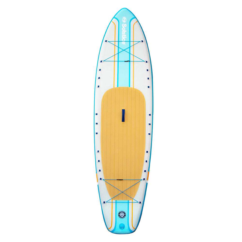 Solstice Watersports 10'6" Rambler Inflatable Stand-Up Paddleboard/Kayak 2-In-1 Kit w/Seat & Convertible Paddle - Orange - Skoutley Outdoors LLC