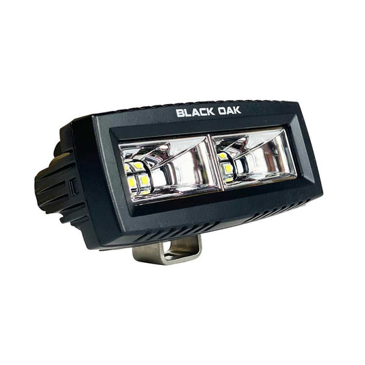 Black Oak 4" Marine Spreader Light Flood Scene LED Pro Series 3.0 - Black - Skoutley Outdoors LLC
