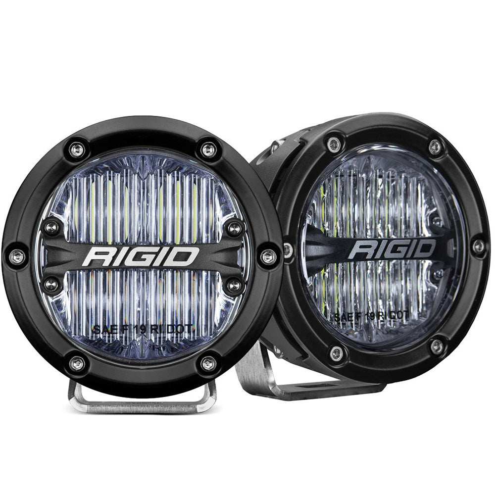 RIGID Industries 360-Series 4" LED SAE Fog Beam - White - Set of 2 - Skoutley Outdoors LLC