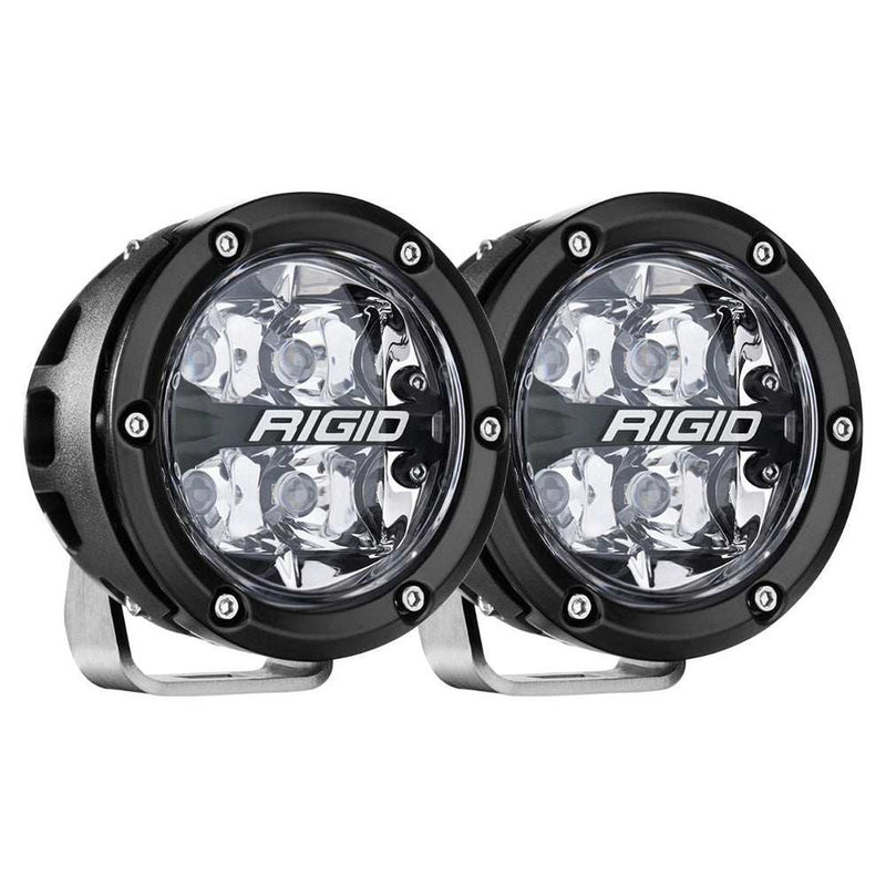 Load image into Gallery viewer, RIGID Industries 360-Series RGBW 4&quot; Offroad Spot Beam w/RGBW Backlight Pods - Set of 2 - Skoutley Outdoors LLC

