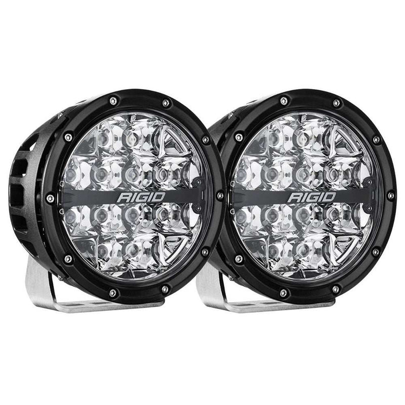 Load image into Gallery viewer, RIGID Industries 360-Series RGBW 6&quot; Offroad Lamp Spot Beam w/RGBW Backlight Pods - Set of 2 - Skoutley Outdoors LLC
