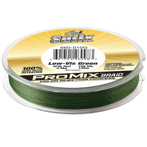 Sufix ProMix® Braid 50lbs - Green - 150yds - Skoutley Outdoors LLC