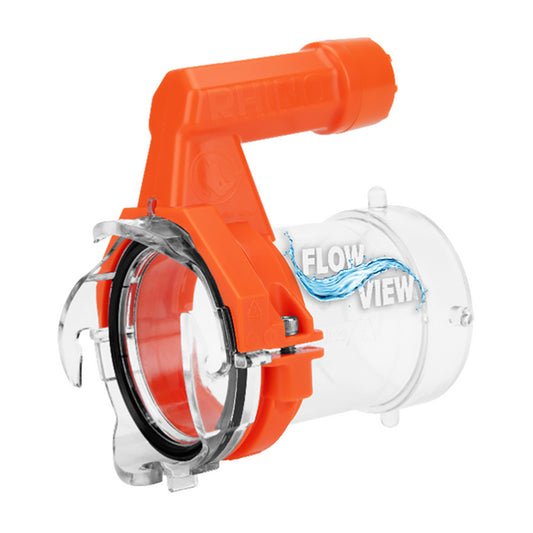 Camco Rhino RV Sewer Hose Extender PRO - 5″ Sewer Hose Extension - Torque-Grip Handle w/Built-In LED Flashlight - Skoutley Outdoors LLC