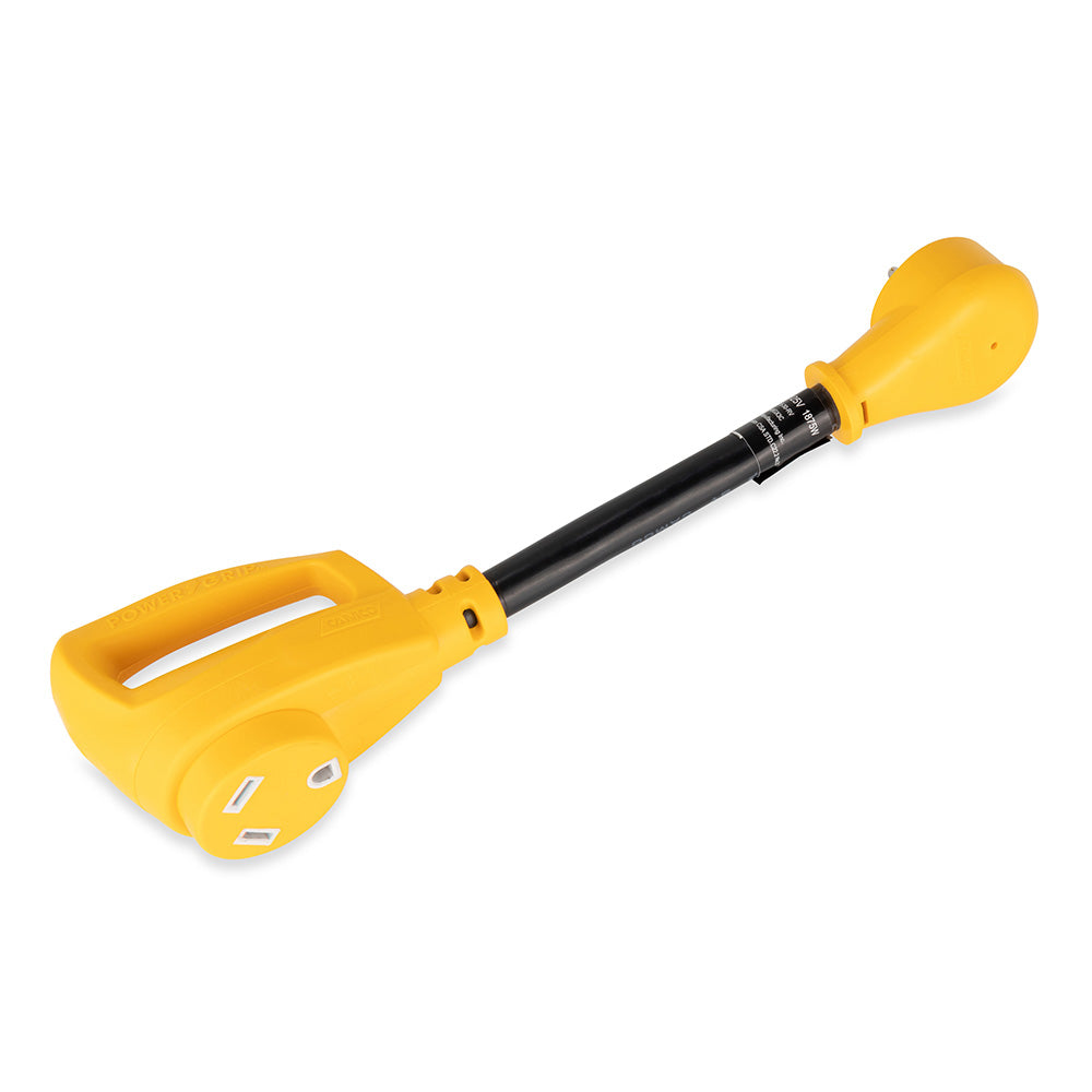 Camco Power Grip Dogbone 15 Amp Male / 30 Amp Female Adapter - 12" - Skoutley Outdoors LLC