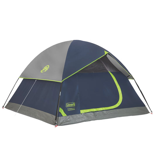 Coleman Sundome 4-Person Camping Tent - Navy - Skoutley Outdoors LLC