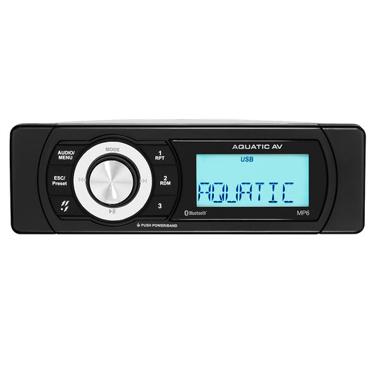 Aquatic AV MP6 Shallow Mount Stereo - Skoutley Outdoors LLC