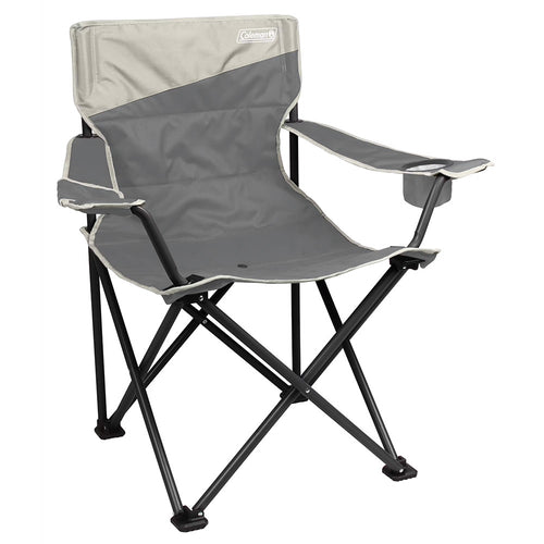 Coleman Big & Tall Quad Camping Chair - Grey - Skoutley Outdoors LLC