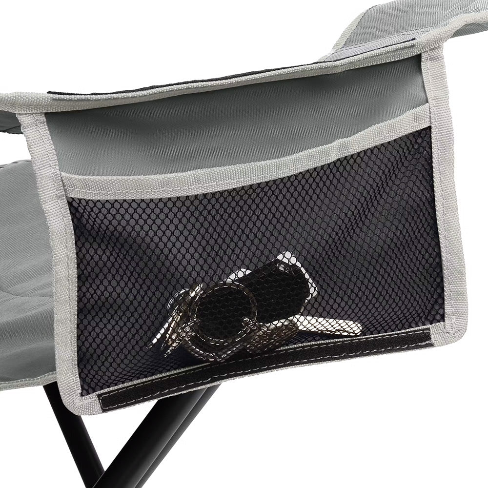 Coleman Big & Tall Quad Camping Chair - Grey - Skoutley Outdoors LLC