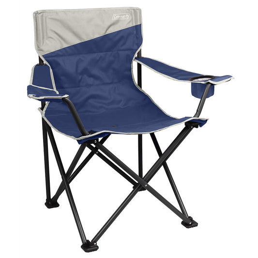 Coleman Big & Tall Quad Camping Chair - Skyfall Blue - Skoutley Outdoors LLC