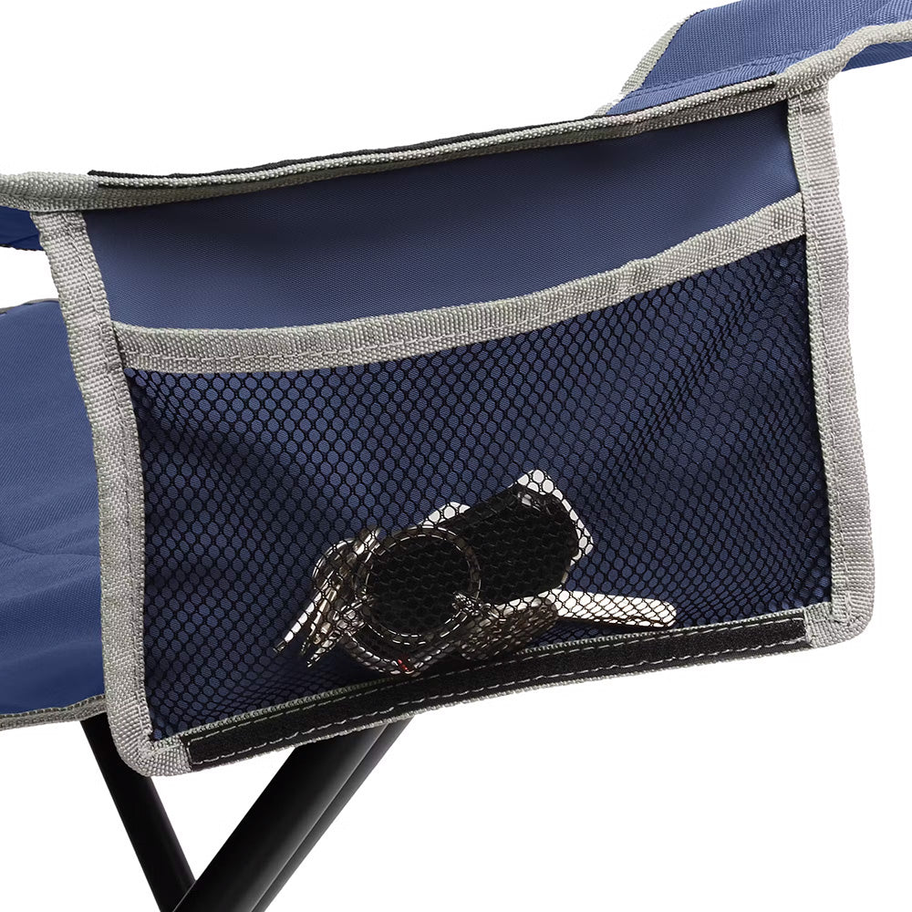 Coleman Big & Tall Quad Camping Chair - Skyfall Blue - Skoutley Outdoors LLC