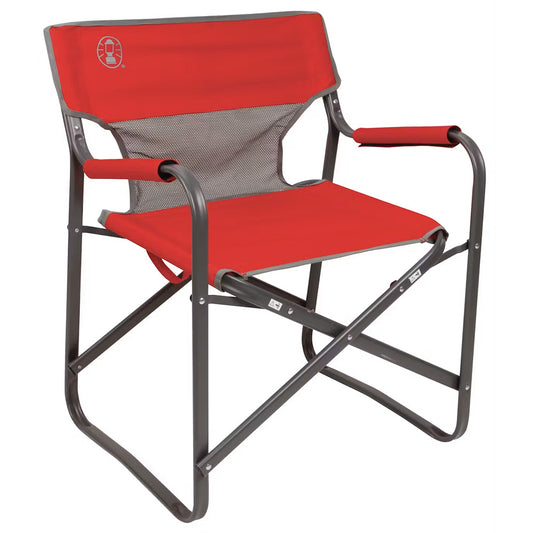 Coleman Outpost™ Breeze Deck Chair - Red - Skoutley Outdoors LLC