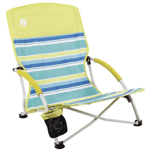 Coleman Utopia Breeze™ Beach Sling Chair - Yellow/Blue - Skoutley Outdoors LLC