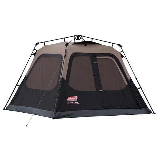 Coleman 4-Person Cabin Camping Tent w/Instant Setup - Black - Skoutley Outdoors LLC