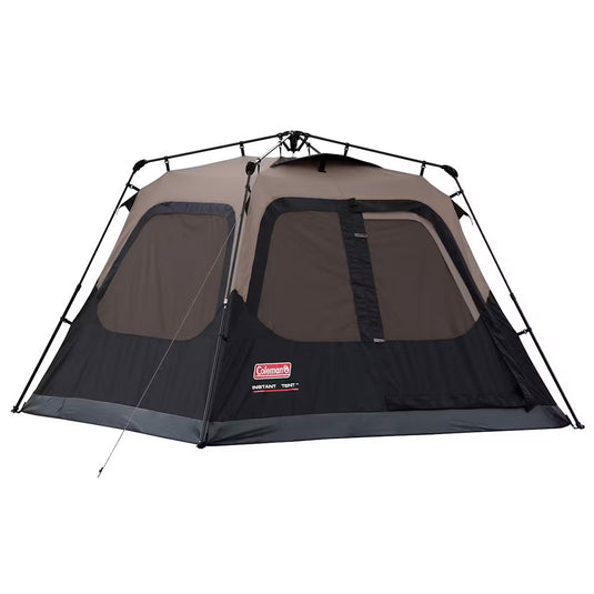 Coleman 4-Person Cabin Camping Tent w/Instant Setup - Black - Skoutley Outdoors LLC