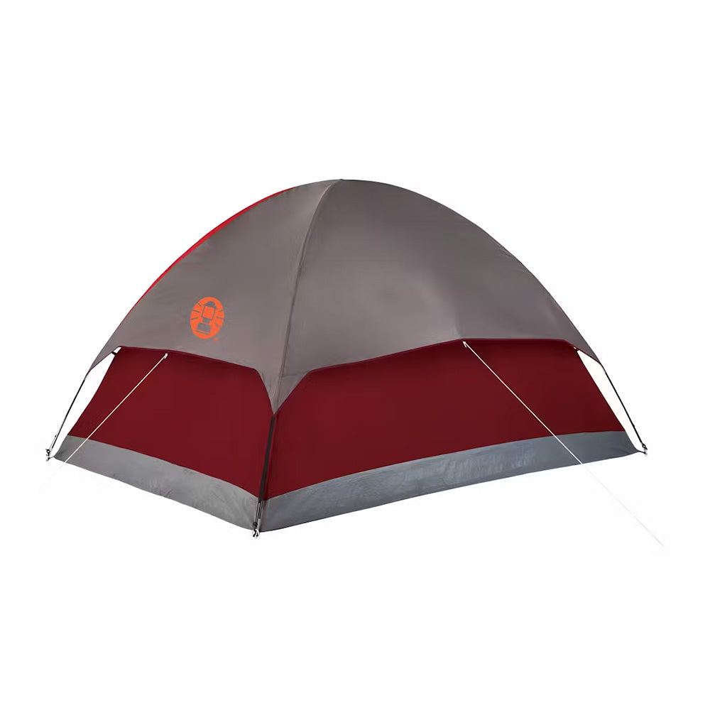 Coleman 4-Person Flatwoods II™ Lightweight Dome Camping Tent - Red - Skoutley Outdoors LLC