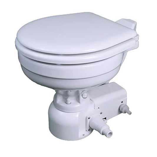 Raritan Sea Era Marine Size Pressurized Freshwater Toilet w/Multifunction Panel - White - 12V - Skoutley Outdoors LLC