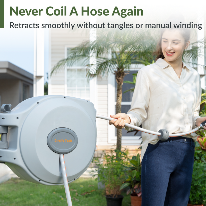 Load image into Gallery viewer, Retractable Garden Hose Reel-5/8 in-65ft
