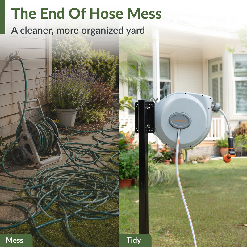 Load image into Gallery viewer, Retractable Garden Hose Reel-5/8 in-65ft
