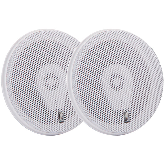 Poly-Planar MA-8506 6" 200 Watt Titanium Series Speakers - White - Skoutley Outdoors LLC