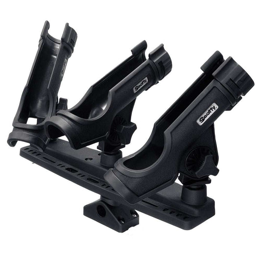 Scotty Triple Rod Holder w/3 230 Power Lock Rod Holders - Skoutley Outdoors LLC
