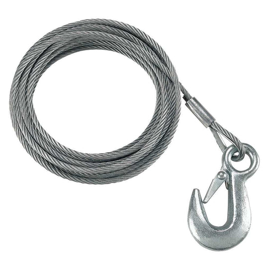 Fulton 3/16" x 25' Galvanized Winch Cable - 4,200 lbs. Breaking Strength - Skoutley Outdoors LLC