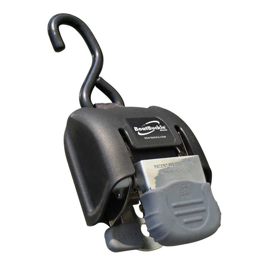 BoatBuckle G2 Retractable Transom Tie-Down - 2"-43" - Pair - Stainless Steel - Skoutley Outdoors LLC