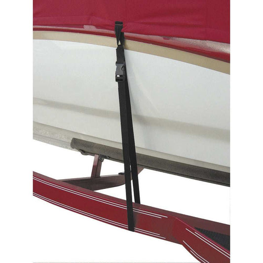 BoatBuckle Snap-Lock Boat Cover Tie-Downs - 1" x 4' - 6-Pack - Skoutley Outdoors LLC