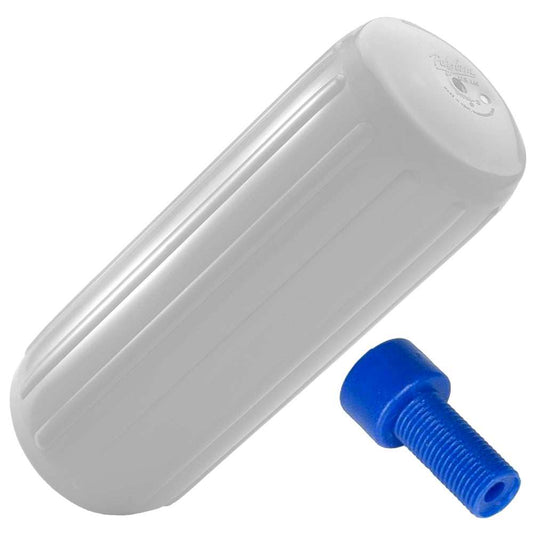 Polyform HTM-3 Fender 10.5" x 27" - White w/Adapter - Skoutley Outdoors LLC