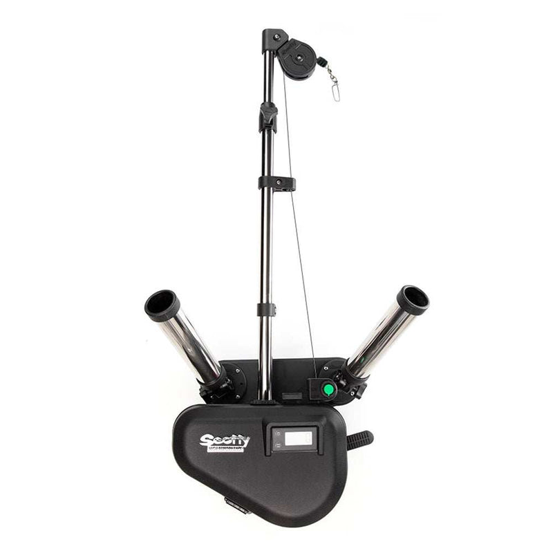 Load image into Gallery viewer, Scotty 2116 HP Depthpower Electric Downrigger 60&quot; SS Telescoping Boom w/Swivel Base - Dual Rod Holder - Skoutley Outdoors LLC

