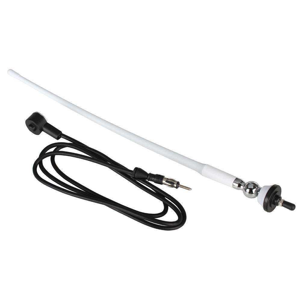 Boss Audio MRANT12W AM/FM Rubber Antenna - White - Skoutley Outdoors LLC