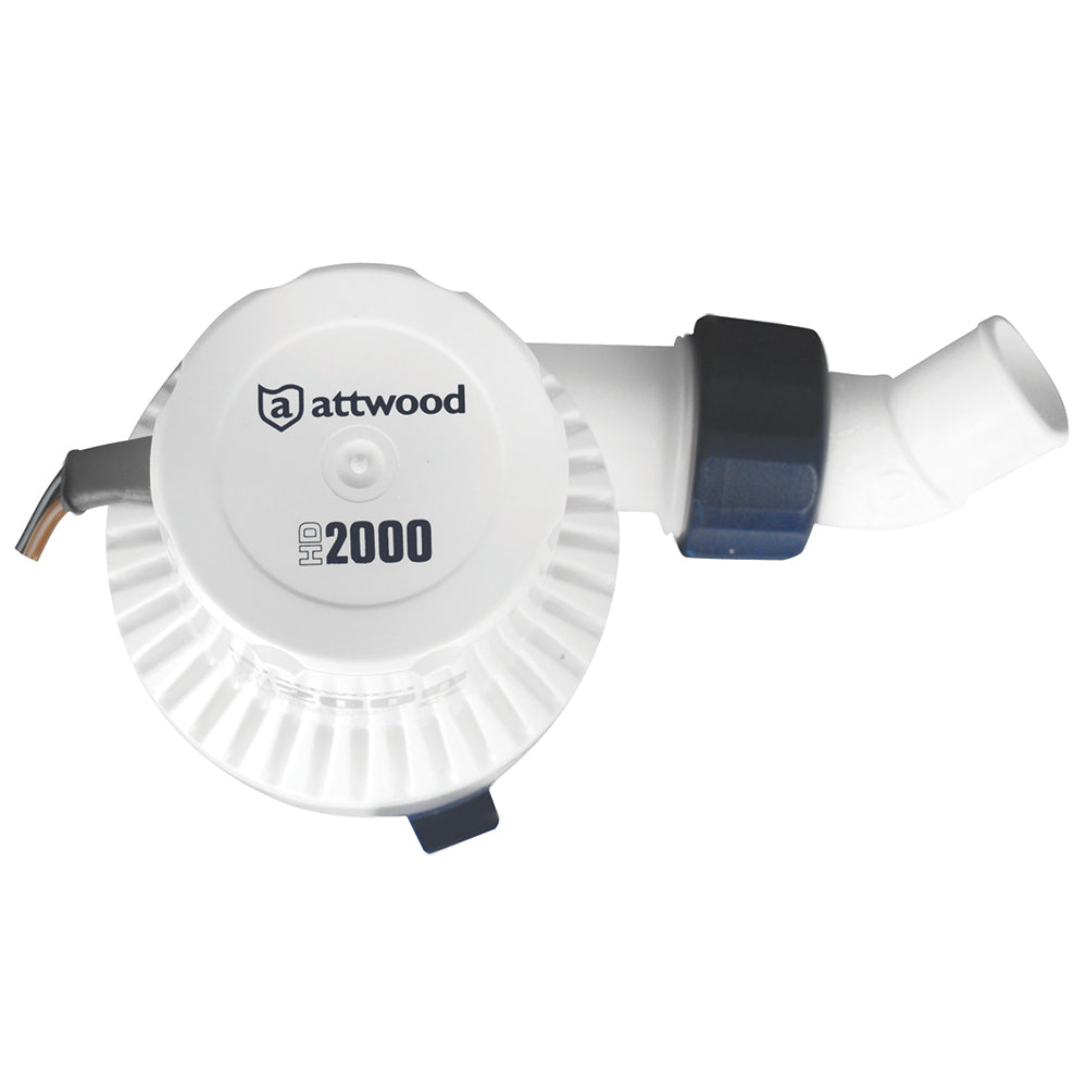Attwood Heavy-Duty Bilge Pump 2000 Series - 12V - 2000 GPH - Skoutley Outdoors LLC