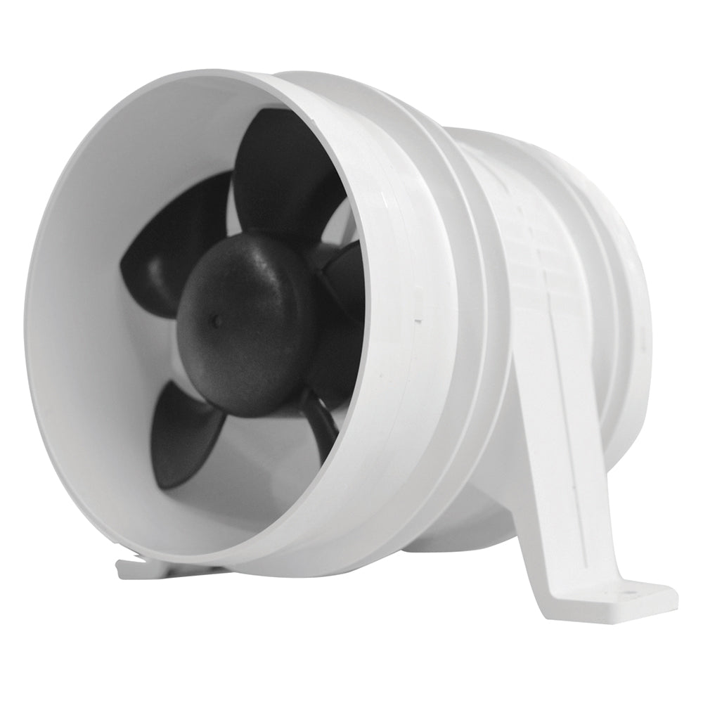 Attwood Turbo 4000 Series II Water-Resistant, In-Line Blower - 12V - White - Skoutley Outdoors LLC