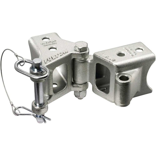 Fulton Fold-Away Bolt-On Hinge Kit 2" x 3" Trailer Beam, Rating 5,000 lbs., 48" Pivot, Z-Max 600 Zinc Finish - Skoutley Outdoors LLC
